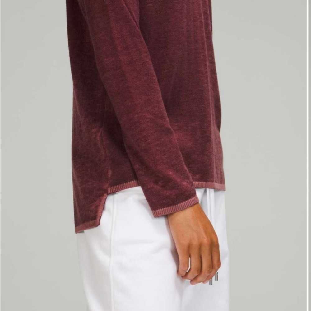 Lululemon Cashlu V-Neck Sweater
Red Merlot / Spiced Chai - Picture 3 of 8